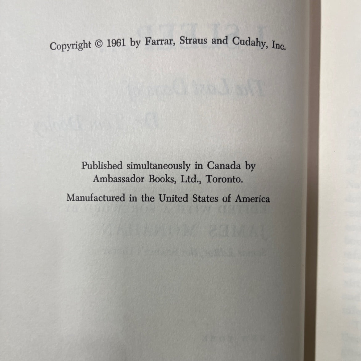 before i sleep... the last days of dr. tom dooley book, by unknown, 1961 Hardcover image 3