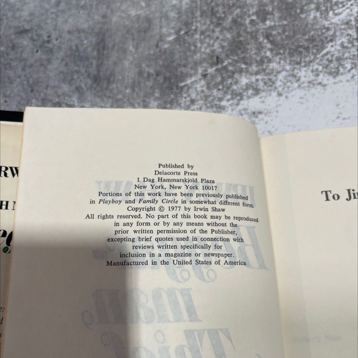 beggar-man, thief book, by irwin shaw, 1977 Hardcover image 3