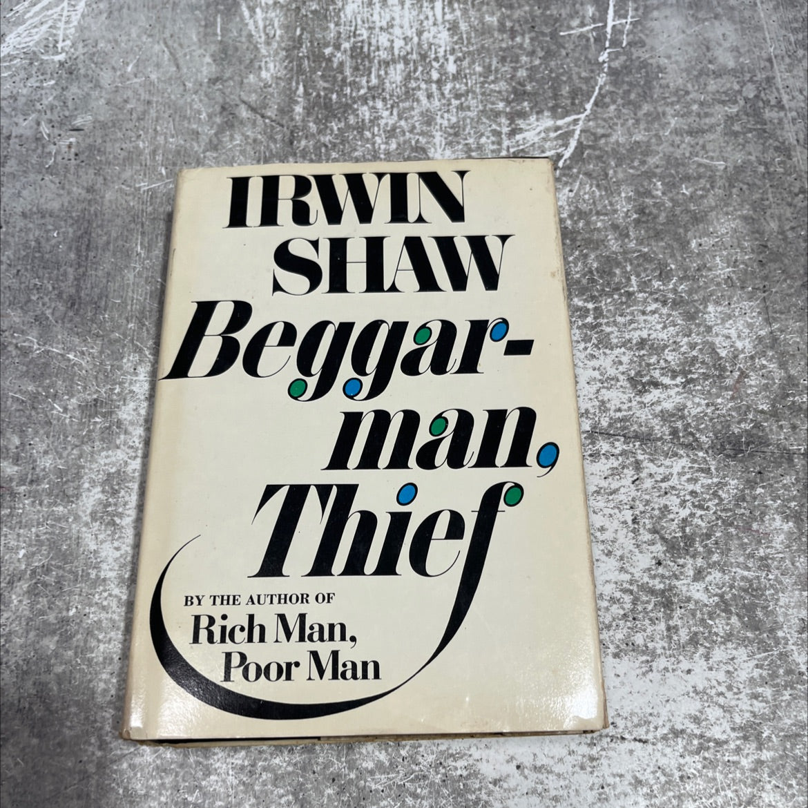 beggar-man, thief book, by irwin shaw, 1977 Hardcover image 1