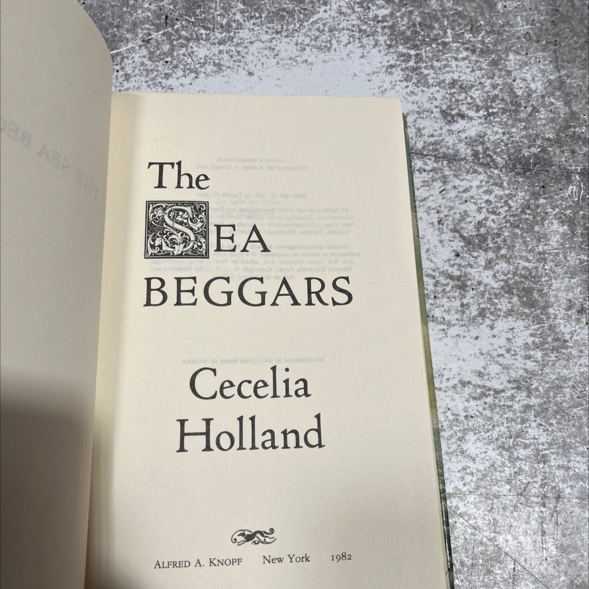 beggars book, by Cecelia Holland, 1982 Hardcover image 2