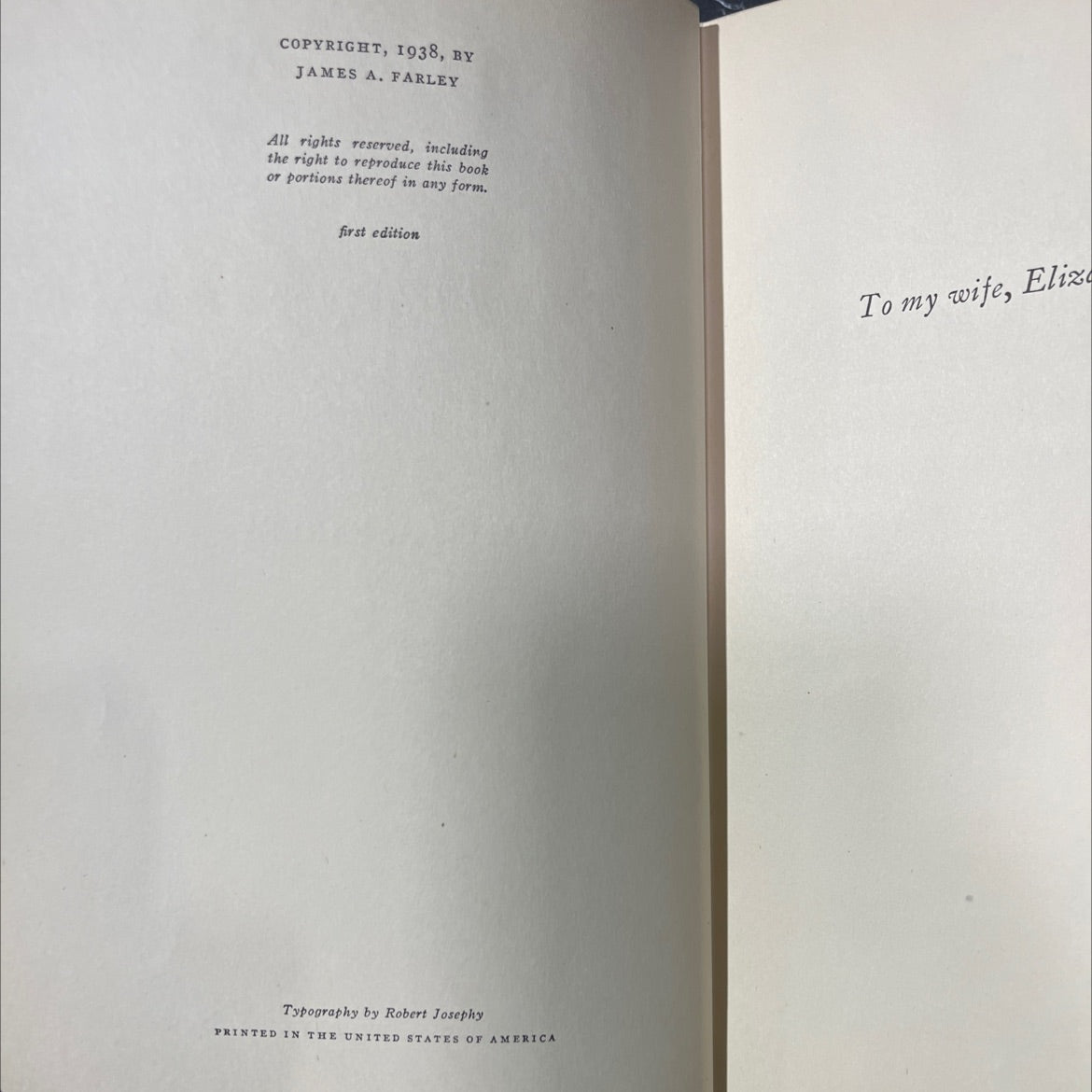 behind the ballots book, by james a. farley, 1938 Hardcover image 3