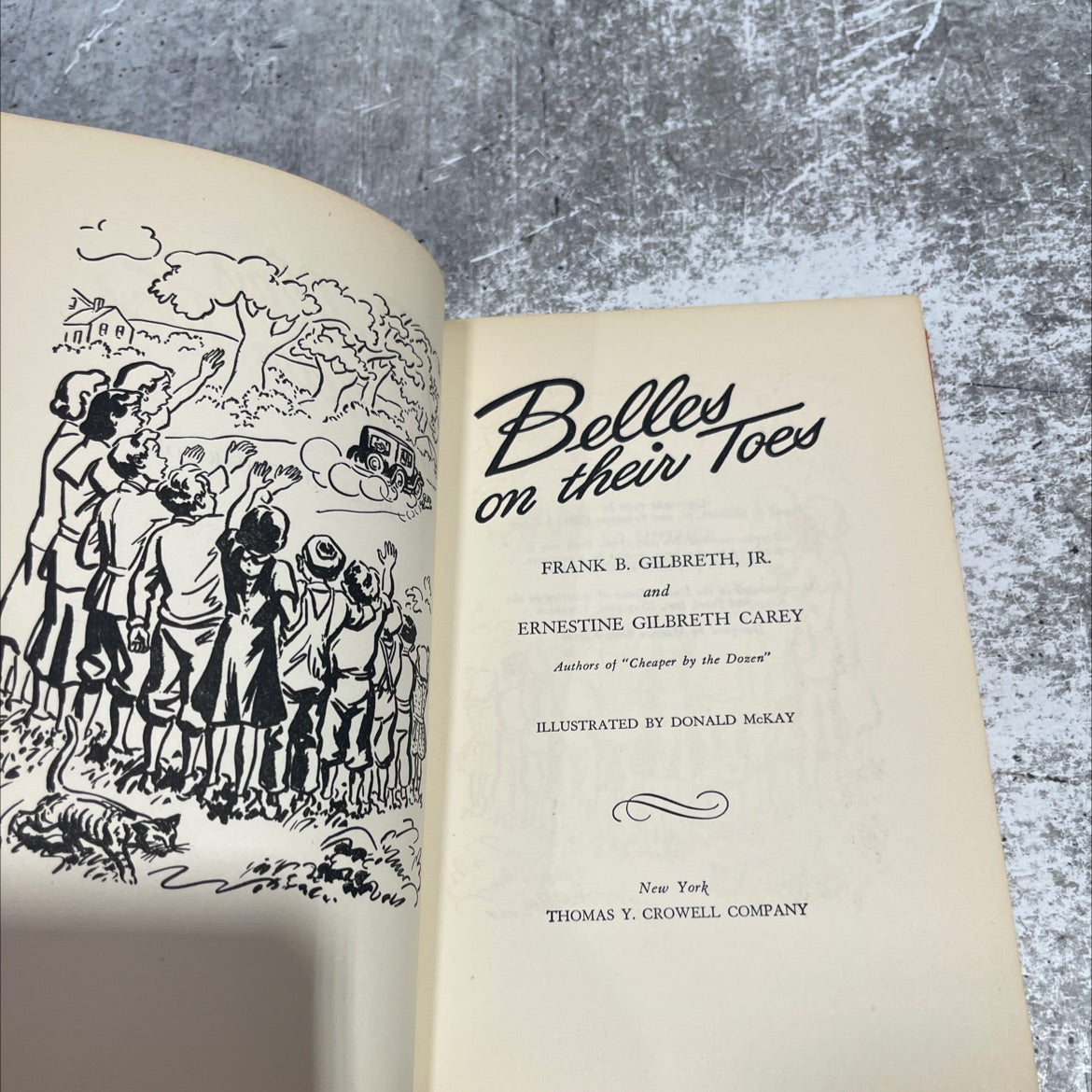belleses on their toes book, by frank b. gilbreth, jr. and ernestine gilbreth carey, 1950 Hardcover image 2