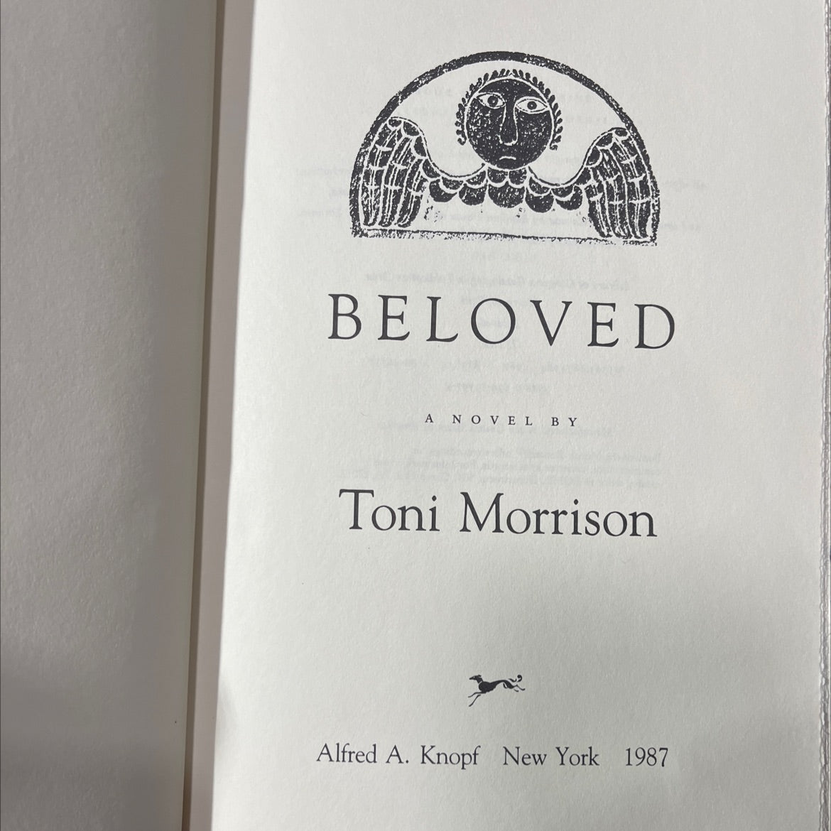 beloved book, by Toni Morrison, 1987 Hardcover image 2