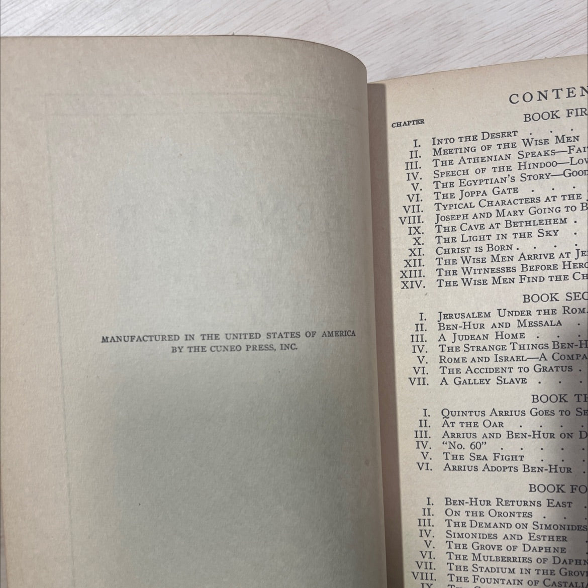 ben hur - a tale of the christ book, by lew wallace, 1970 Hardcover, Vintage image 3