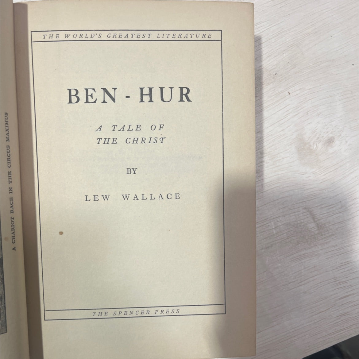 ben hur - a tale of the christ book, by lew wallace, 1970 Hardcover, Vintage image 2