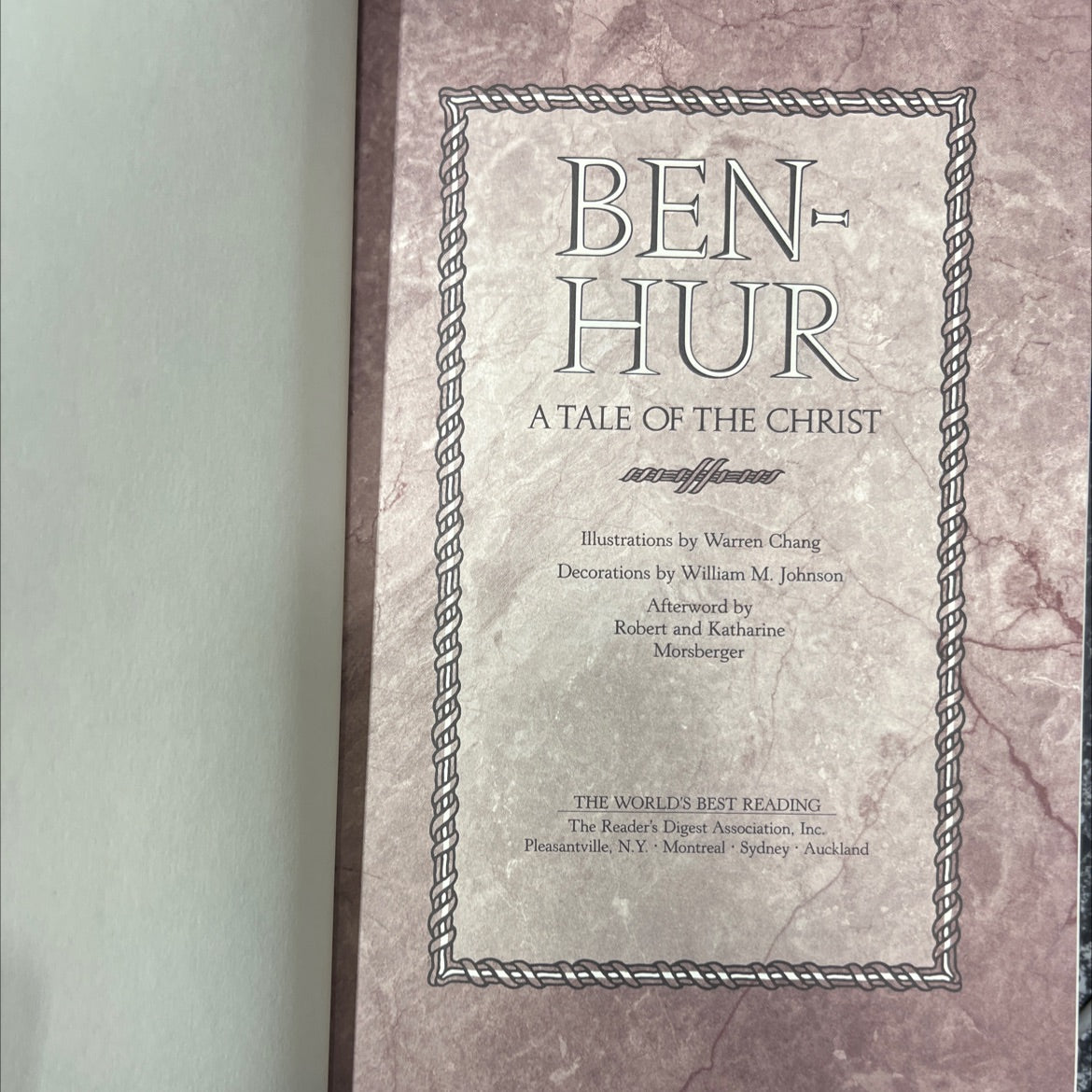 ben hur a tale of the christ book, by Lew Wallace, 1992 Hardcover image 2