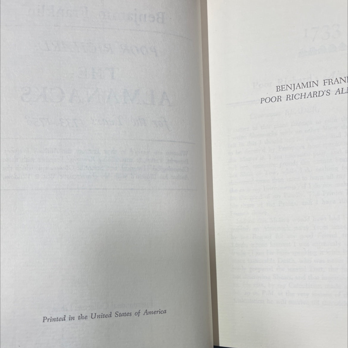 benjamin franklin poor richard: the benjamin franklin almanacks for the years 1733–1758 book, by benjamin franklin, image 3