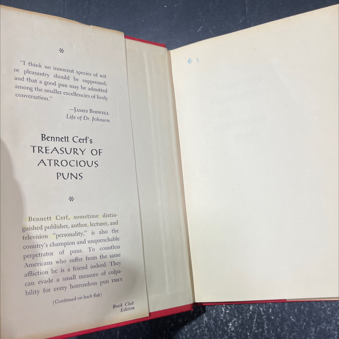 bennett cerf's treasury of atrocious puns book, by Bennett Cerf, 1968 Hardcover image 4
