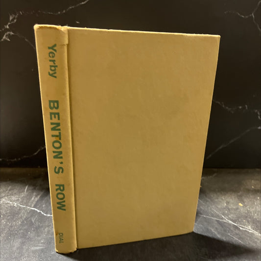 benton's row book, by Frank Yerby, 1954 Hardcover image 1
