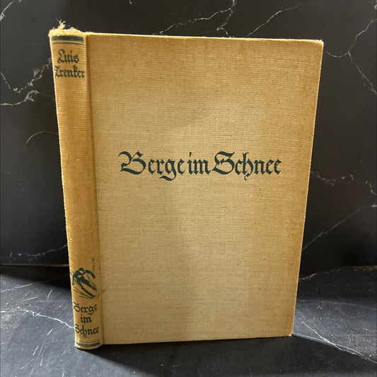 berge im schnee das winterbuch book, by don luis trenter, 1937 Hardcover image 1