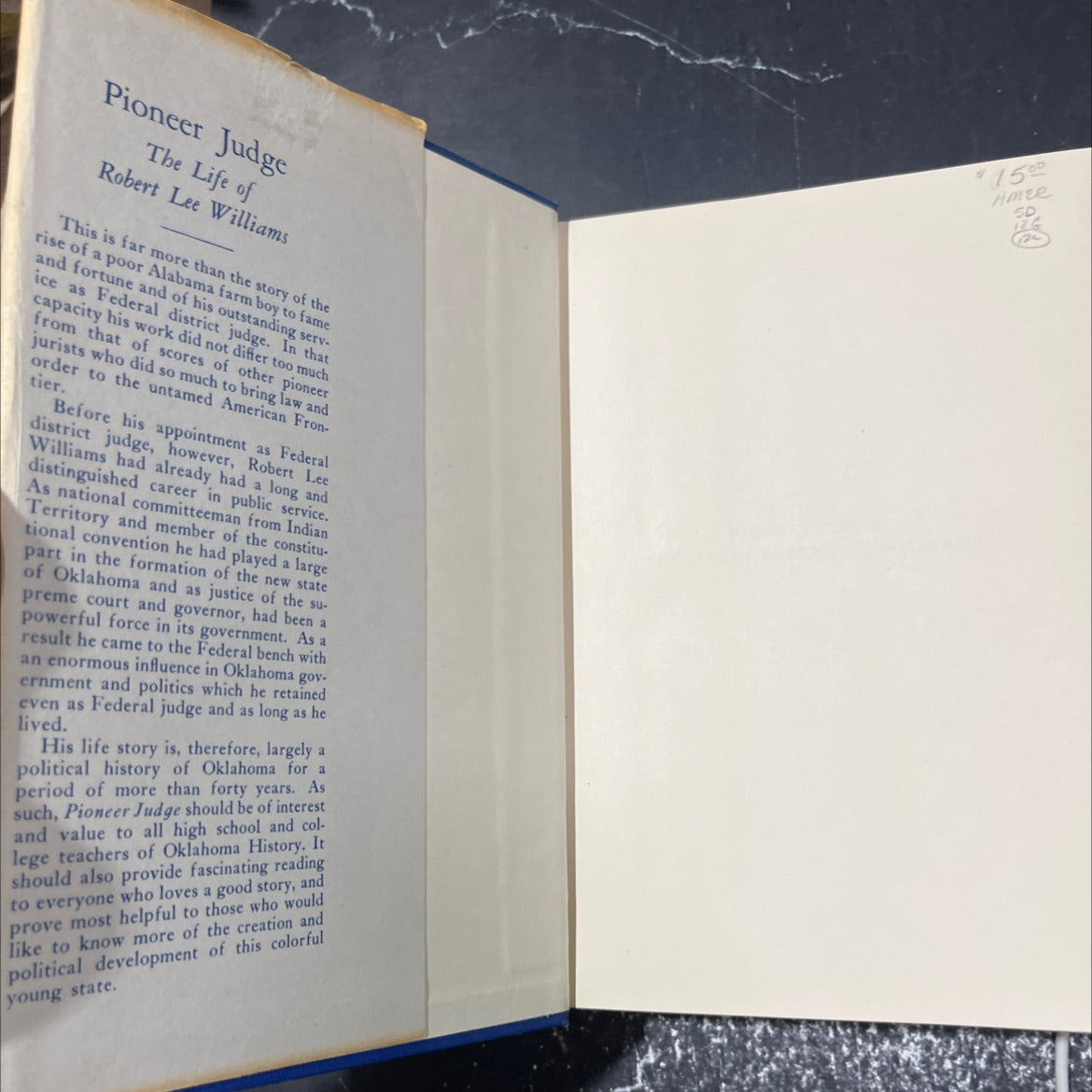 bert l. williams pioneer judge: the life of robert lee williams book, by edward everett dale, james d. morrison, 1958 image 4