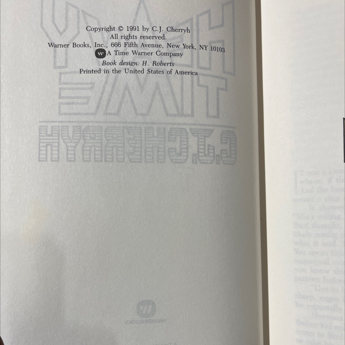 betrayal rebirth vindication book, by C.J. Cherryh, 1991 Hardcover image 3