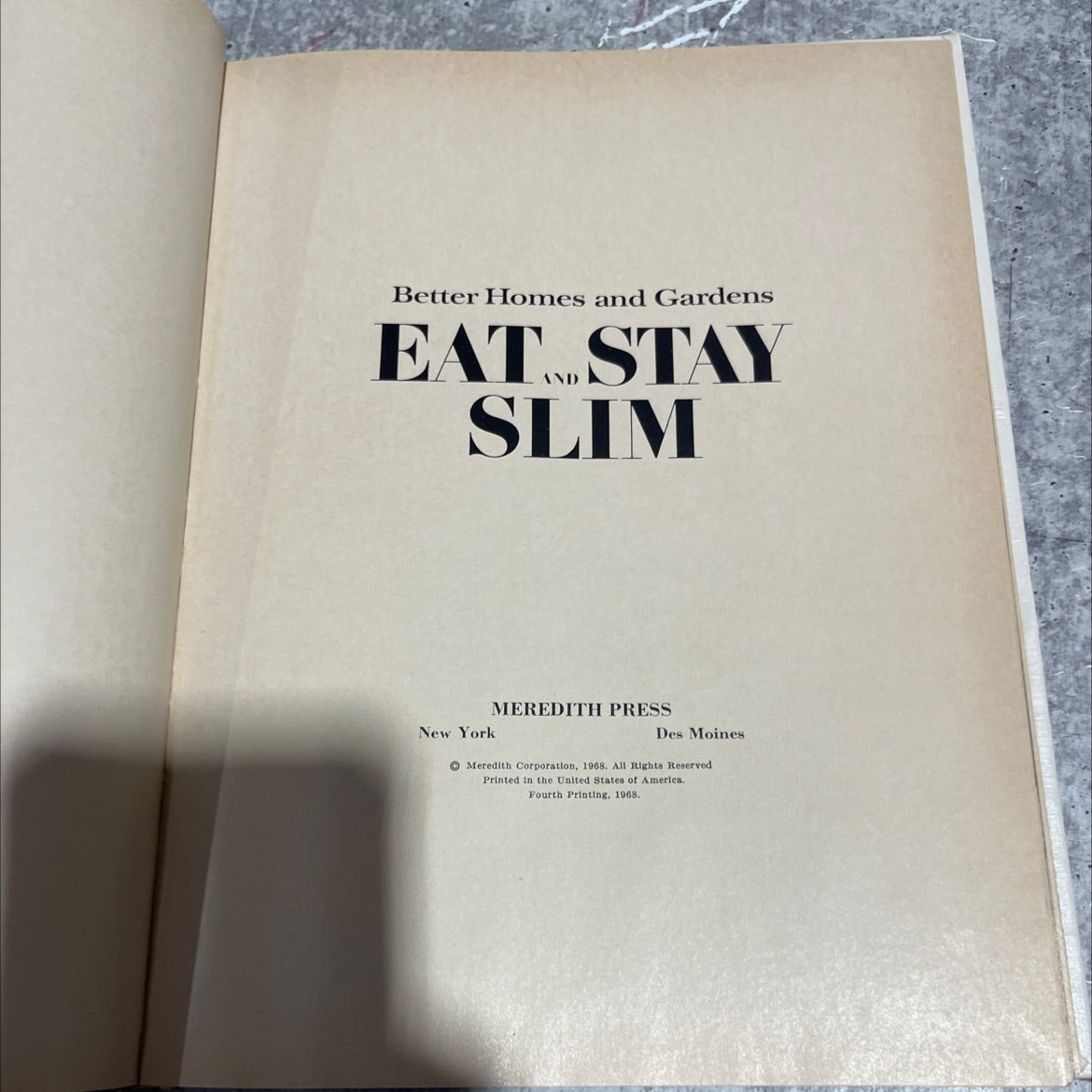 better homes and gardens eat... stay slim book, by unknown, 1968 Hardcover image 2