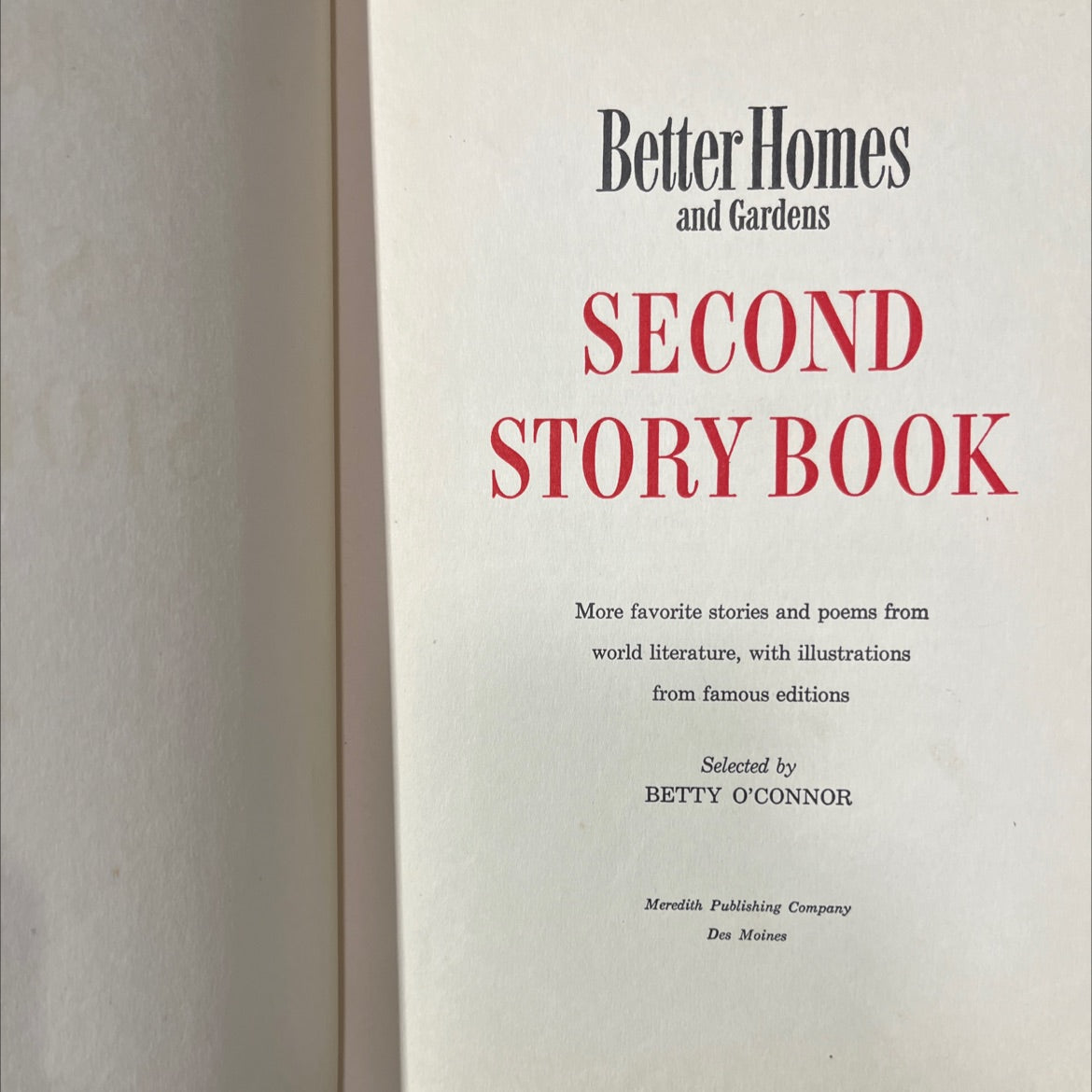 better homes and gardens second story book book, by betty o'connor, 1952 Hardcover image 2