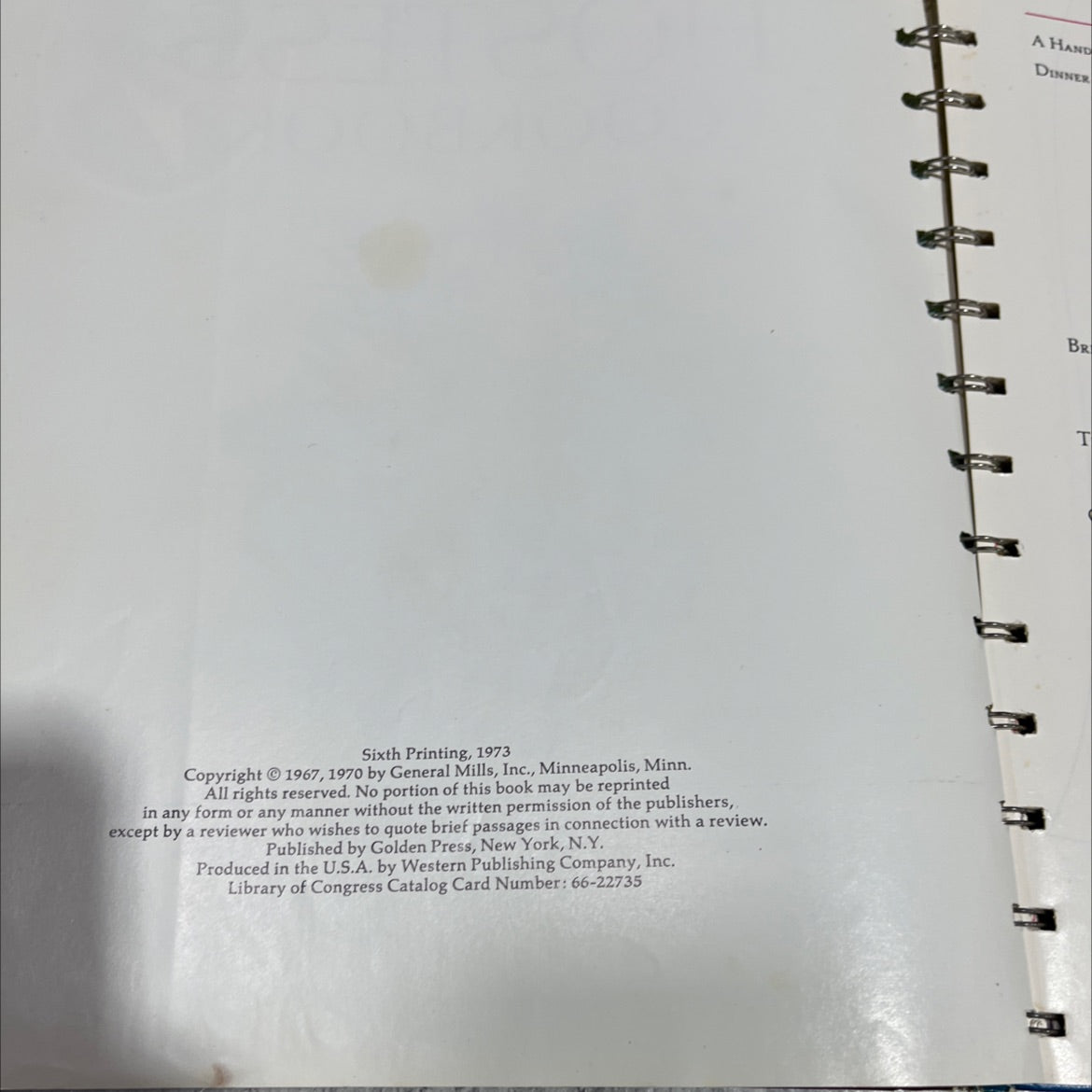 betty crocker's avonna payne hostess cookbook book, by avonna jaipre, 1973 Leather image 3