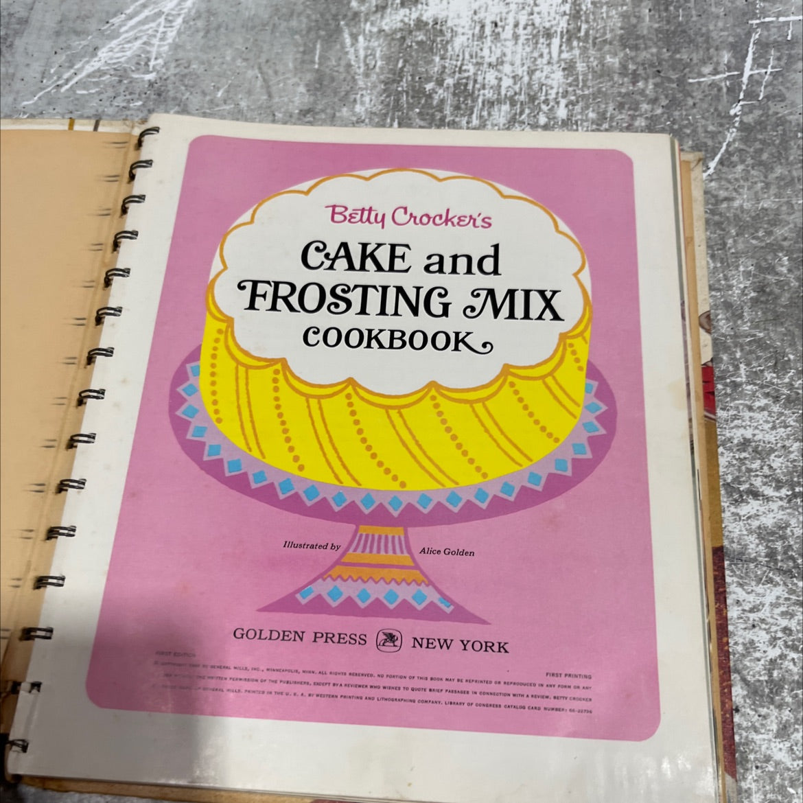 betty crocker's cake and frosting mix cookbook book, by betty crocker, 1966 Hardcover image 2