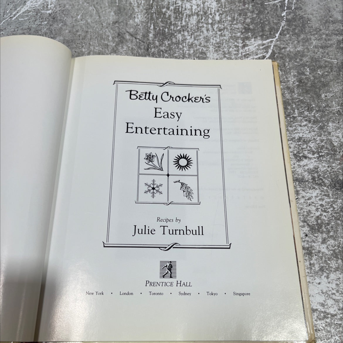 betty crocker's easy entertaining recipes book, by julie turnbull, 1992 Hardcover image 2