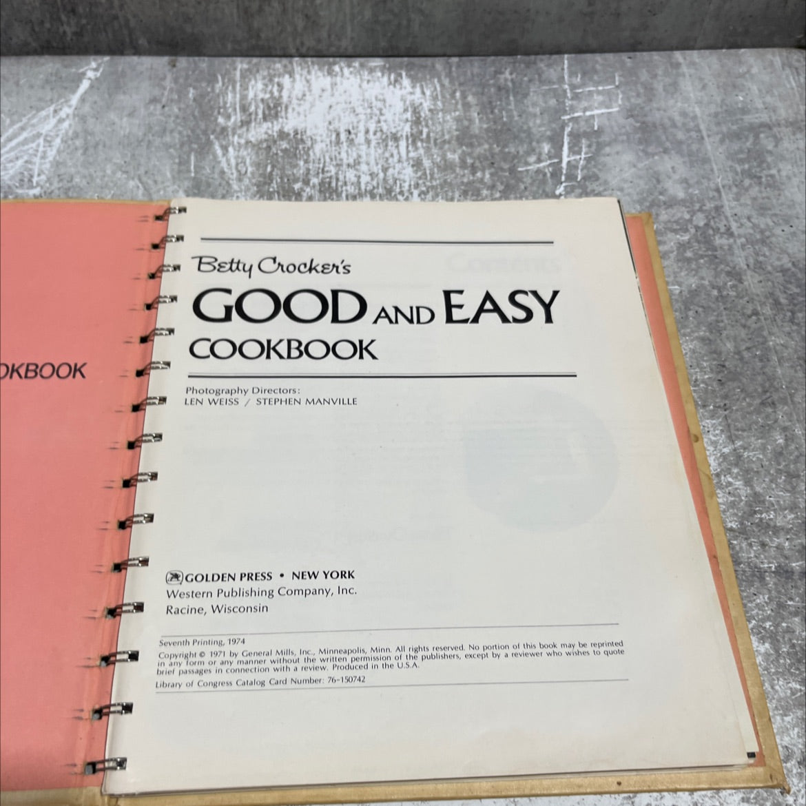 betty crocker's good and easy cookbook book, by betty crocker, 1974 Hardcover image 2
