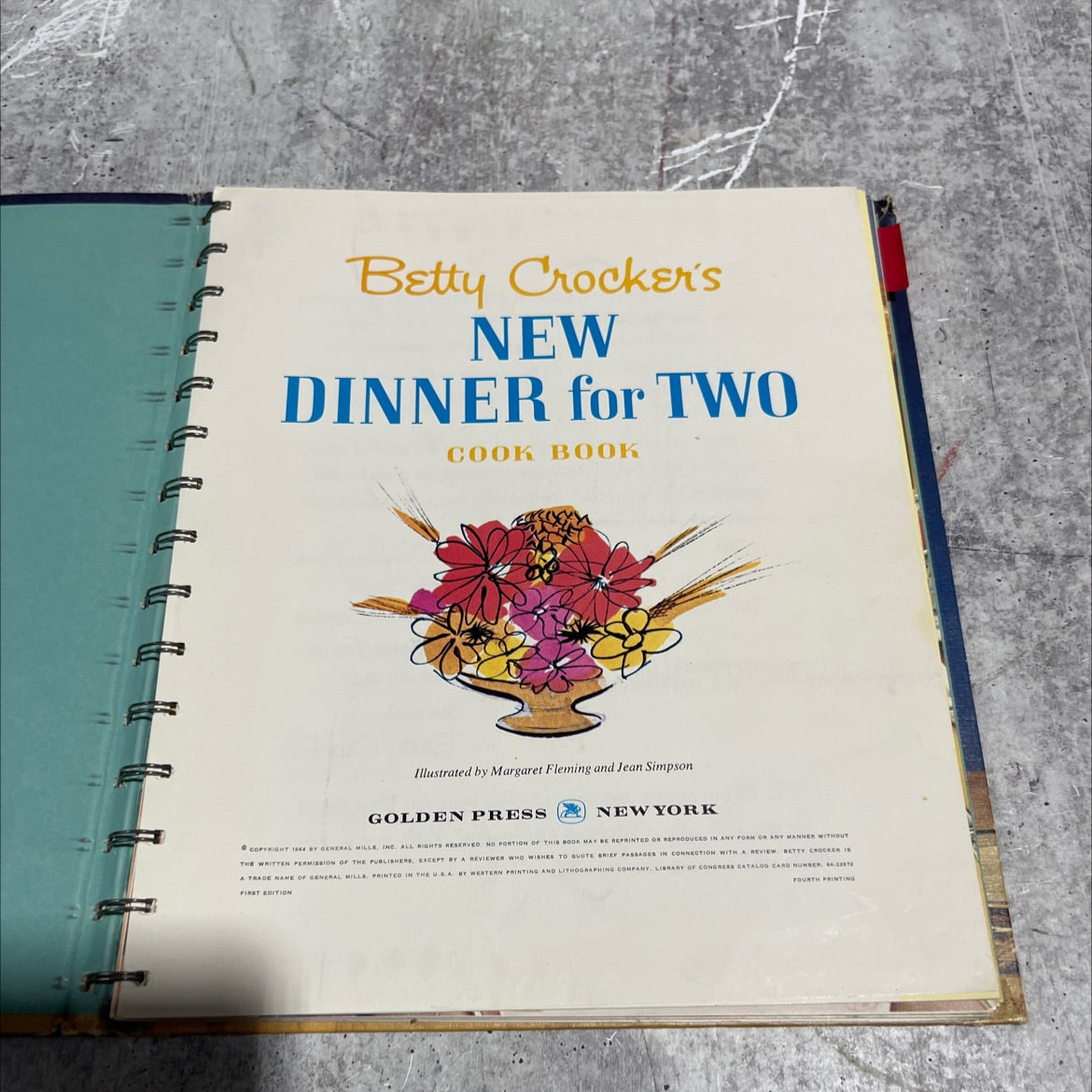 betty crocker's new dinner for two cook book book, by betty crocker, 1964 Hardcover image 2
