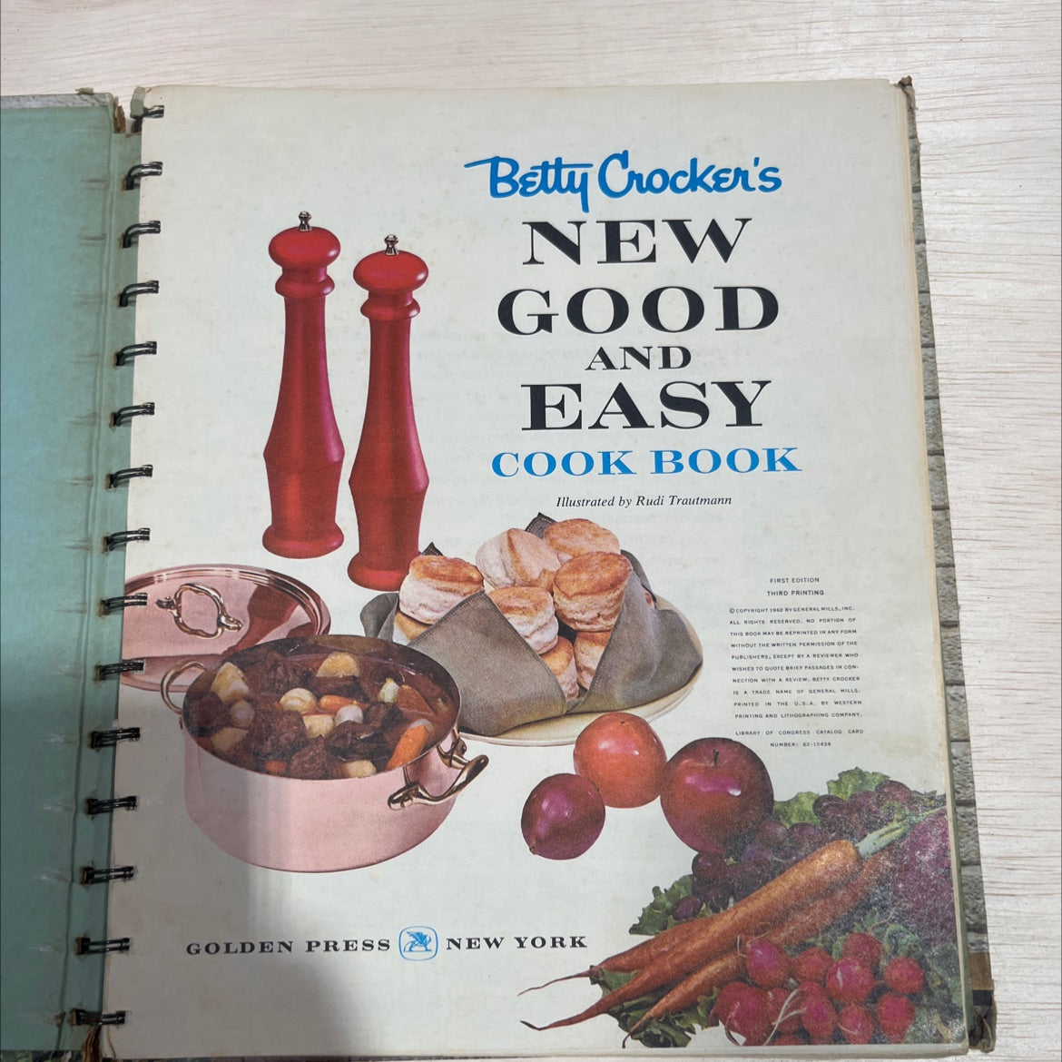 betty crocker's new good and easy cook book book, by betty crocker, 1962 Hardcover image 2