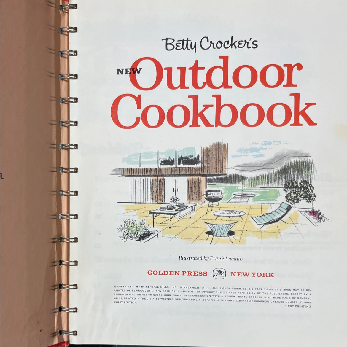 betty crocker's outdoor cookbook book, by unknown, 1967 Hardcover image 2
