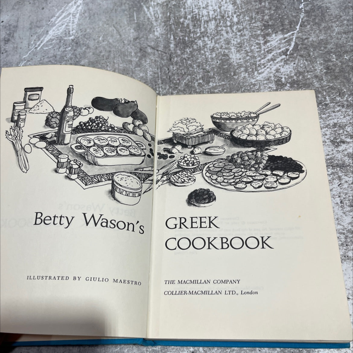 betty wason's greek cookbook book, by betty wason, 1969 Hardcover image 2
