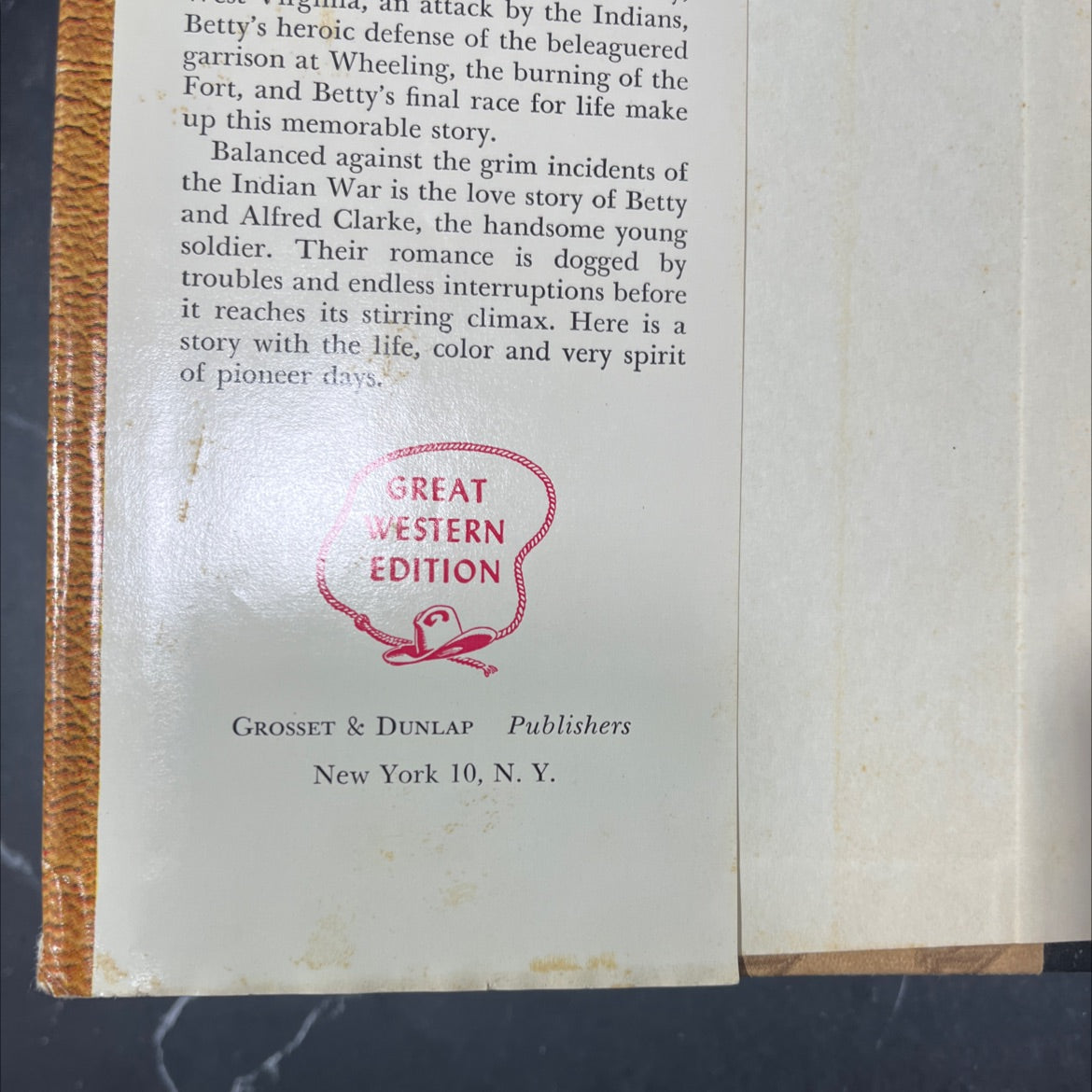 betty zane book, by zane grey, 1933 Hardcover image 4