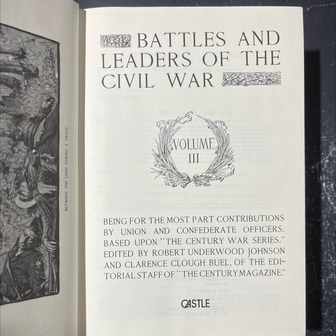 between the lines during a truce book, by bre battles and leaders of the civil war, 1987 Hardcover image 2