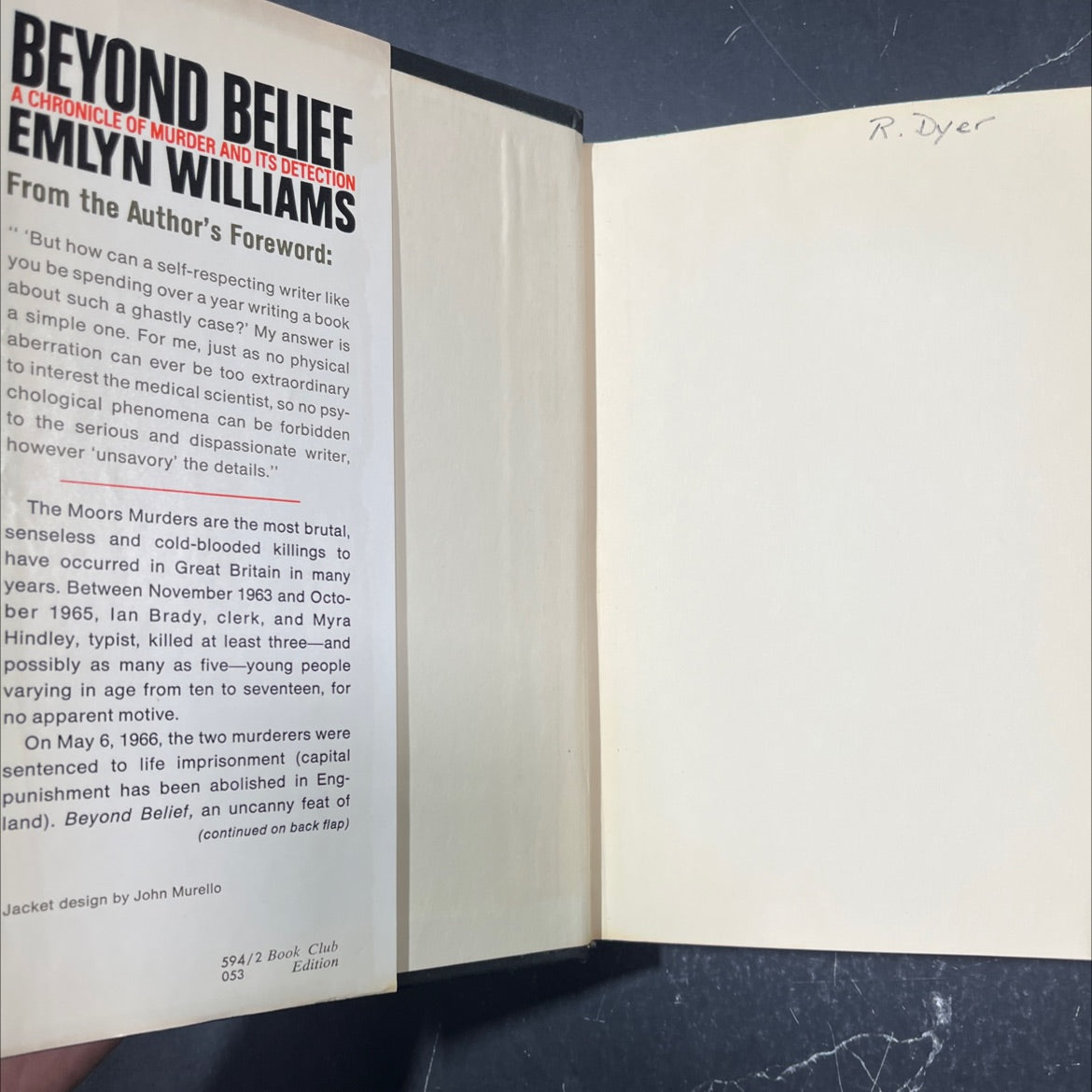 beyond belief a chronicle of murder and its detection book, by emlyn williams, 1968 Hardcover image 4