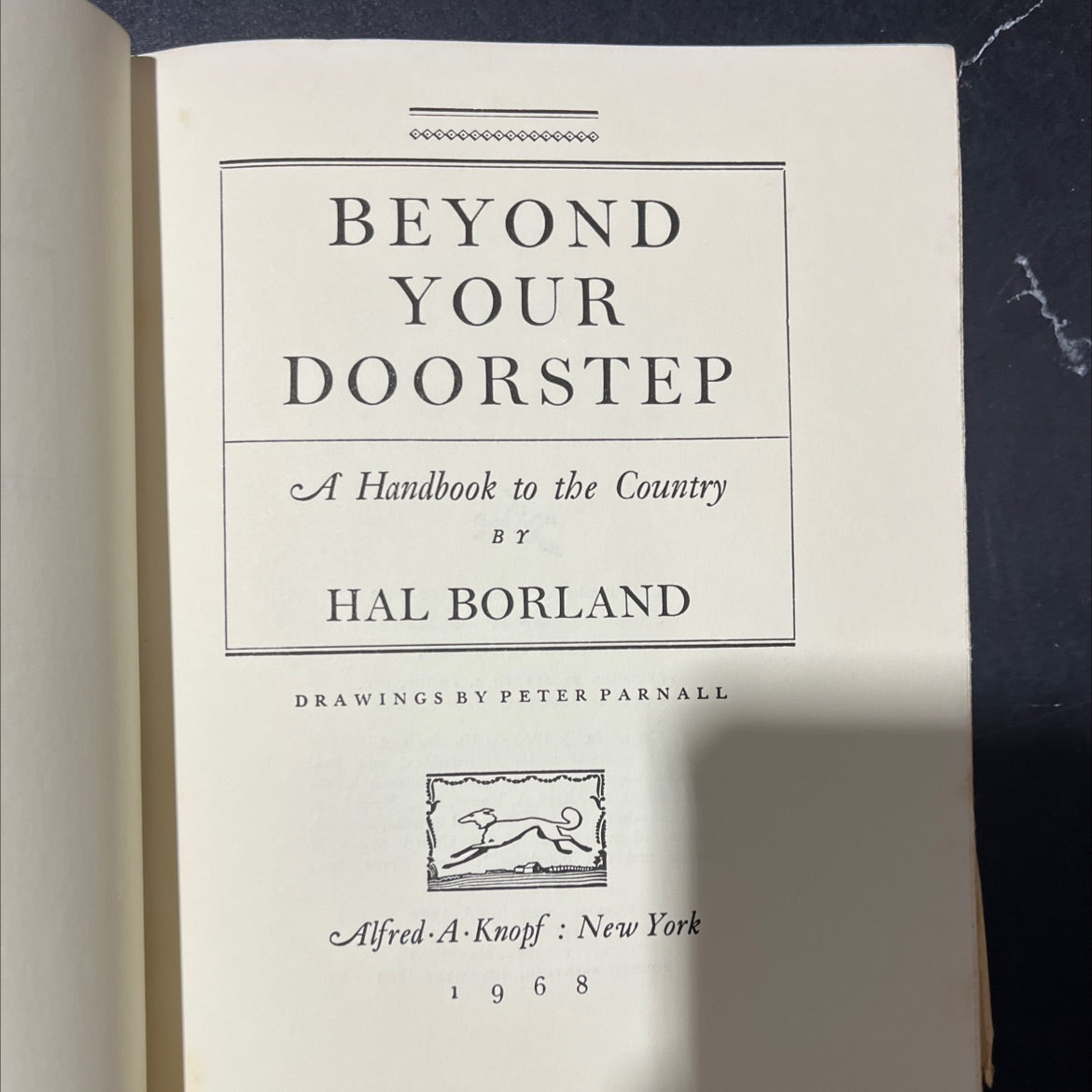 beyond your doorstep a handbook to the country book, by hal borland, 1968 Hardcover image 2