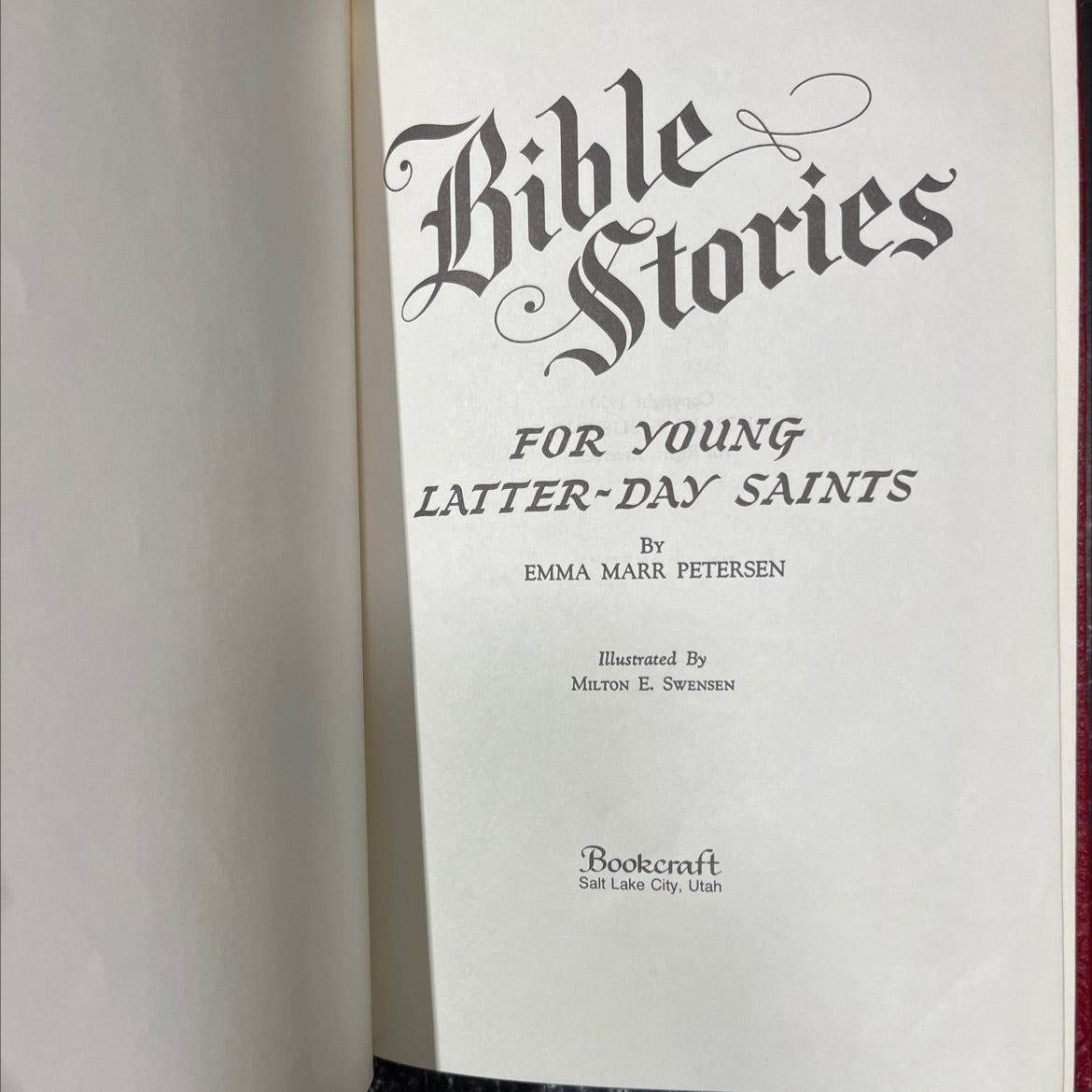 bible stories for young latter-day saints book, by emma marr petersen, 1950 Hardcover image 2