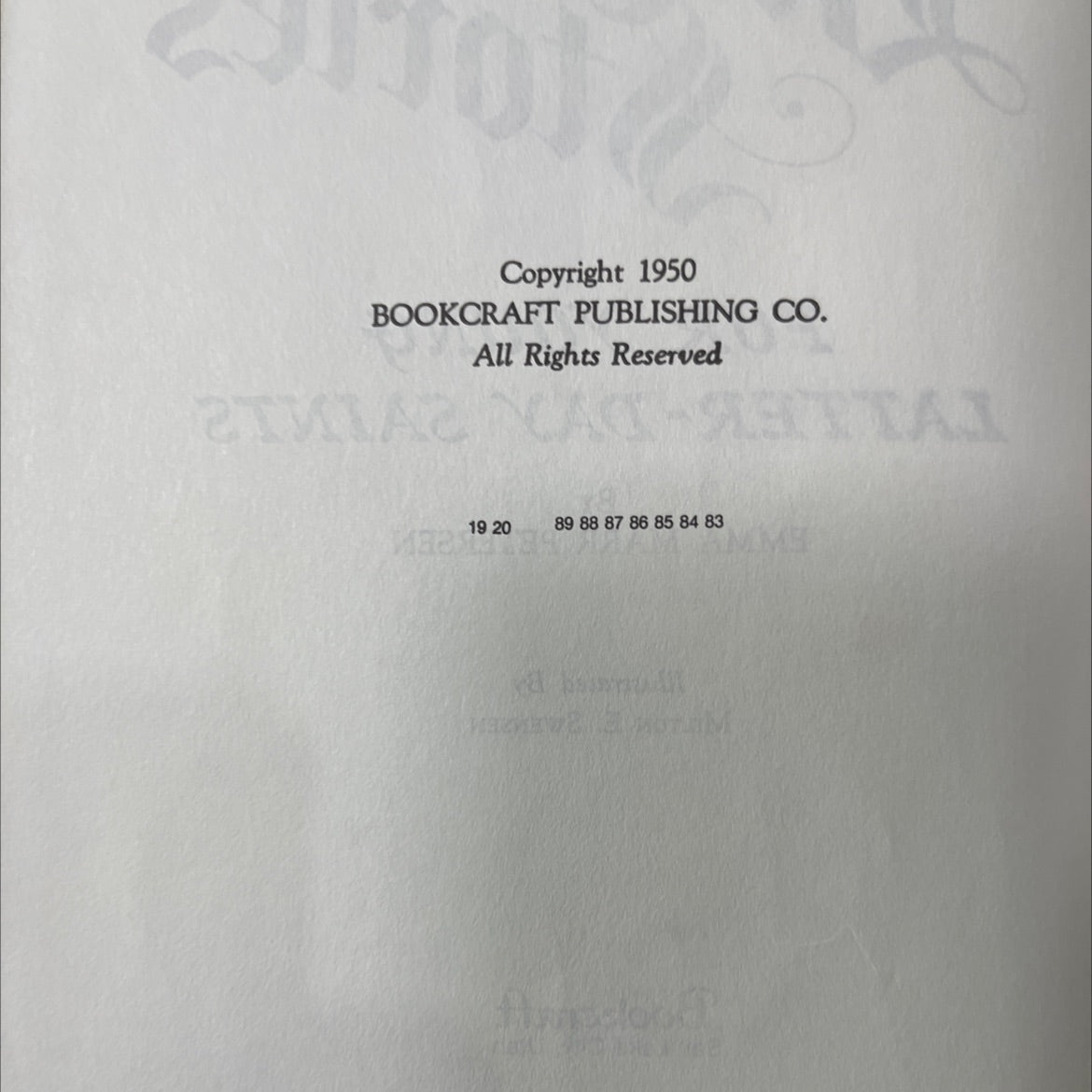 bible stories for young latter-day saints book, by emma marr petersen, 1950 Hardcover image 3