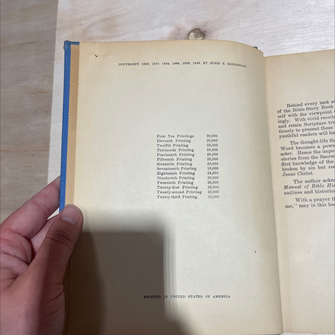 bible story book a complete narration from genesis to revelation for young and old book, by elsie e. egermeier, 1988 image 3