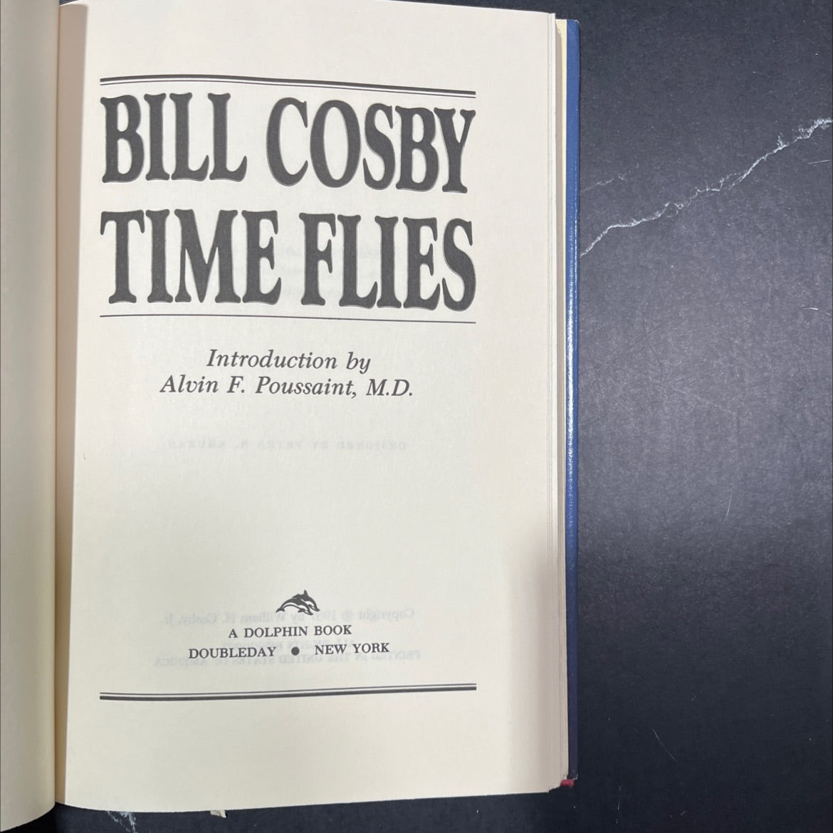 bill cosby time flies book, by William H. Cosby, Jr., 1987 Hardcover image 2