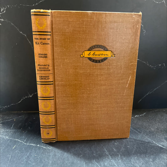 bill merry xmas the story of dad kit carson book, by edmund collier, 1953 Hardcover image 1