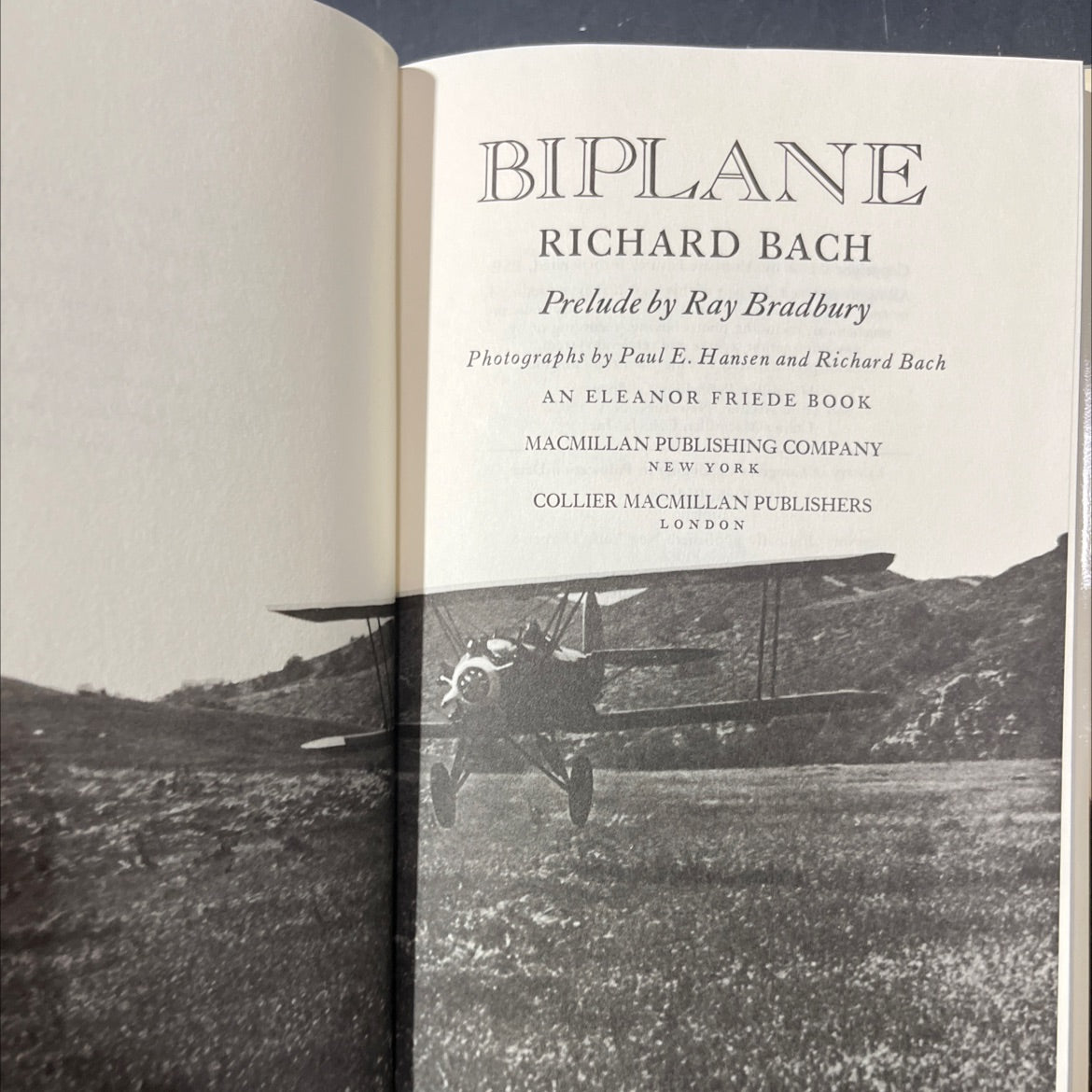 biplane book, by richard bach, 1983 Hardcover image 2