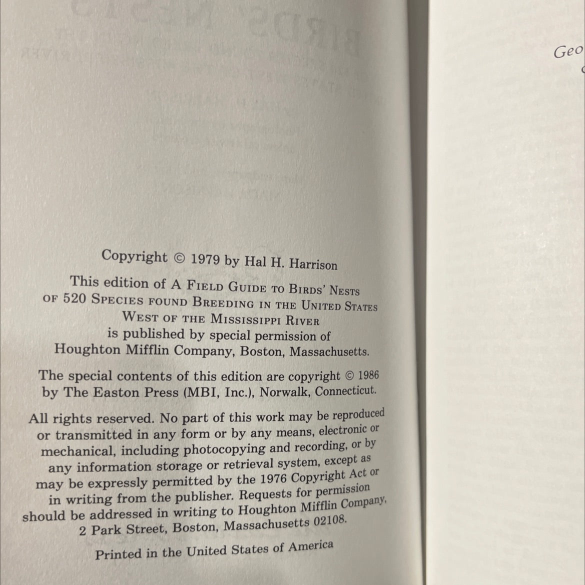 birds' nests of 520 species found breeding in the united states west of the mississippi river book, by hal h. harrison, image 3