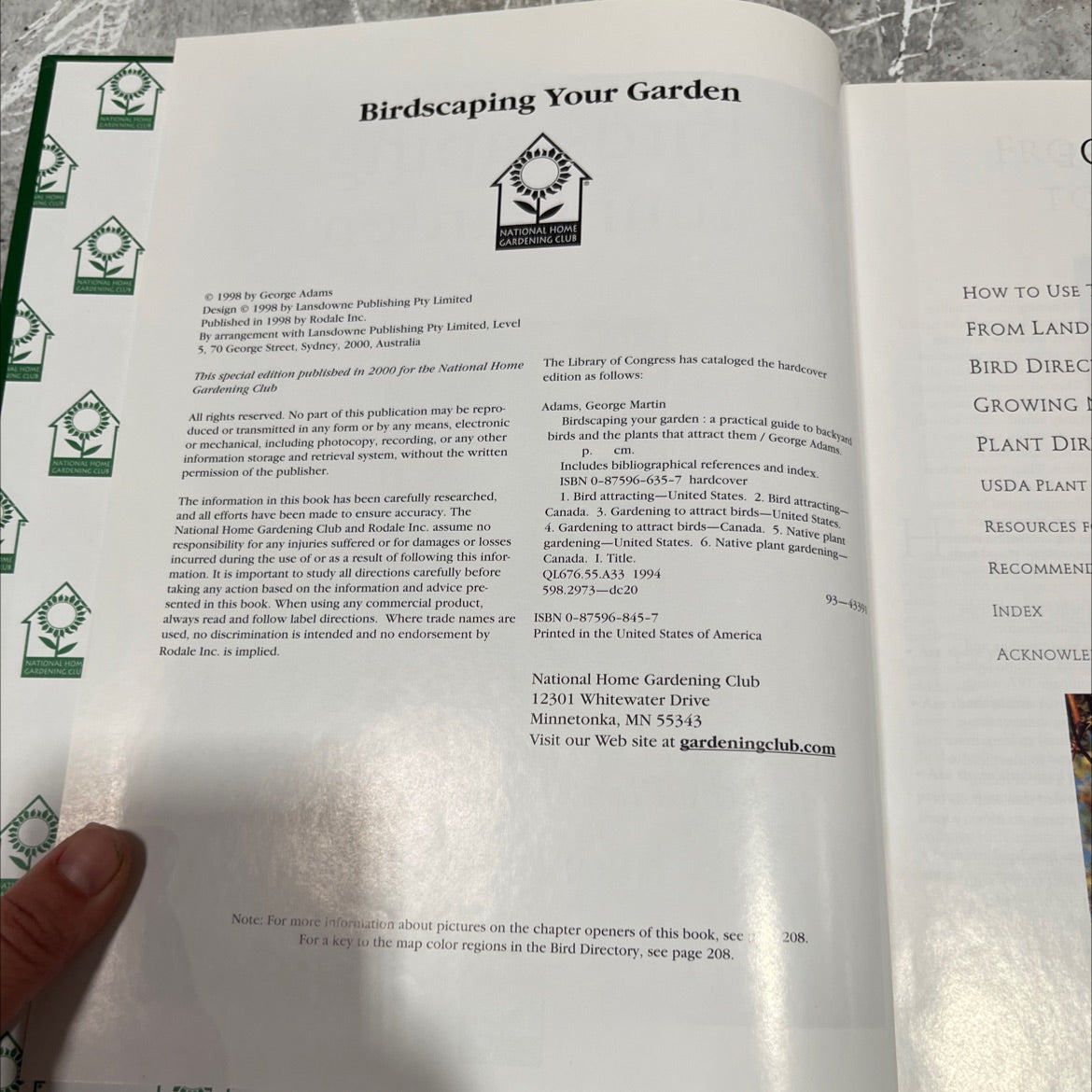 birdscaping your garden a practical guide to backyard birds and the plants that attract them book, by george adams, image 3