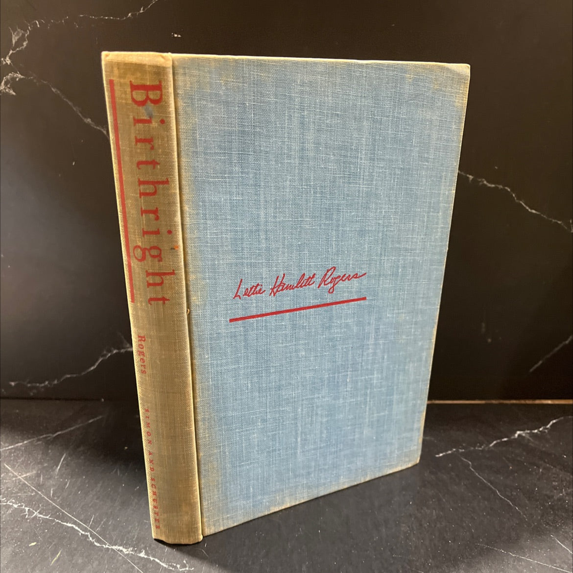 birthright book, by lettie hamlett rogers, 1957 Hardcover image 1