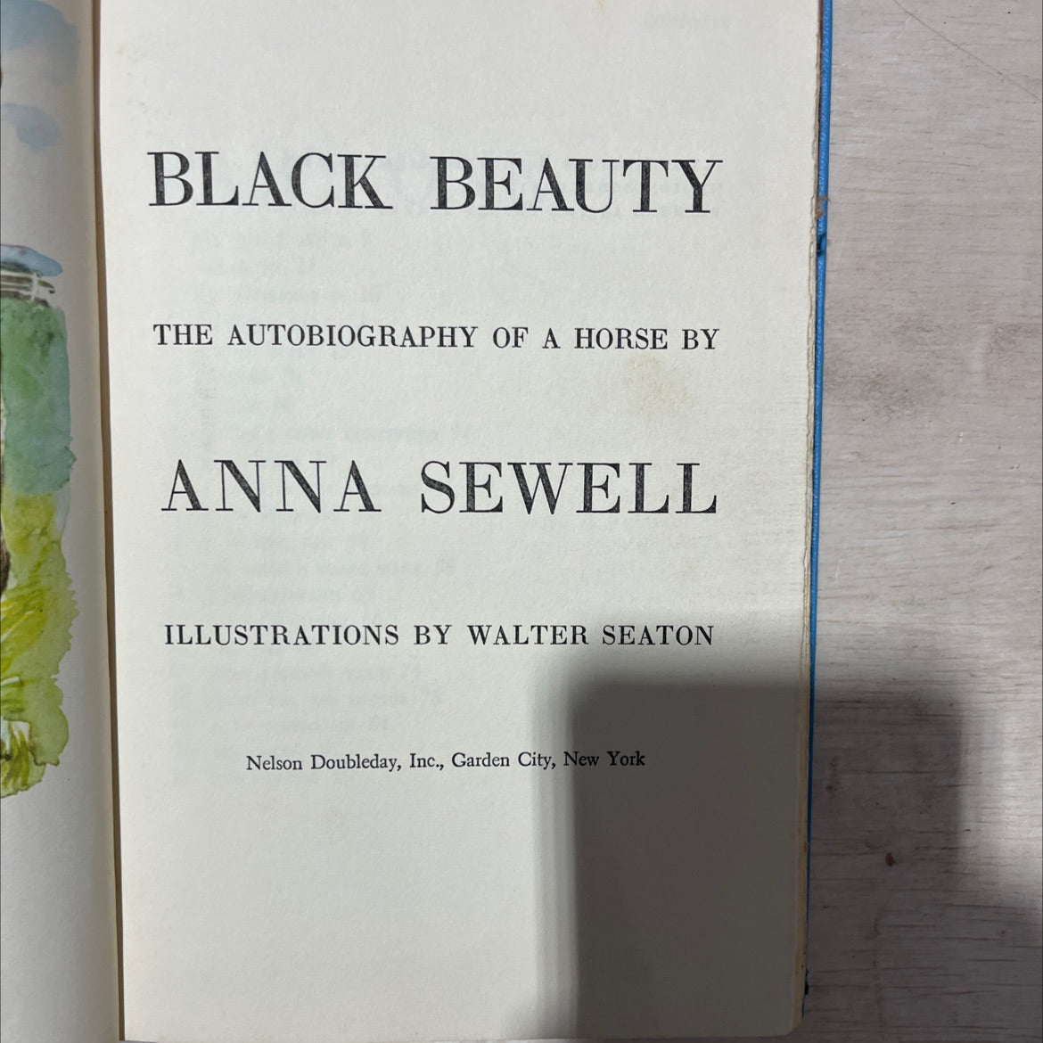 black beauty the autobiography of a horse book, by anna sewell, 1954 Hardcover, Vintage image 2