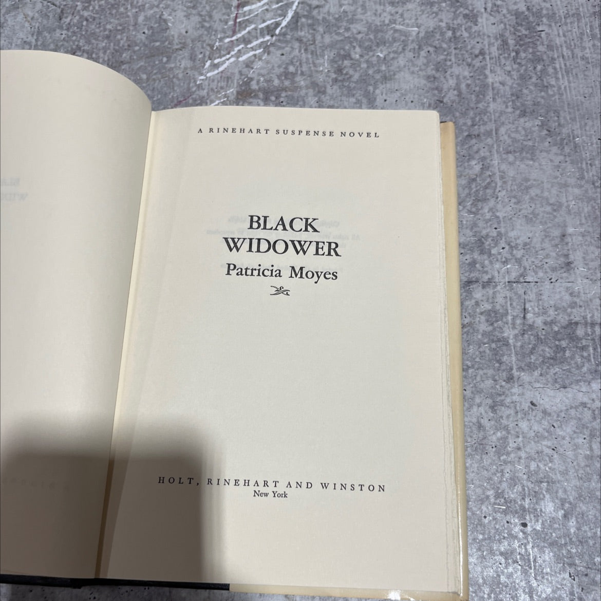black widower book, by Patricia Moyes, 1975 Hardcover image 2