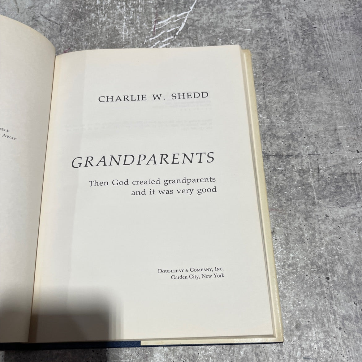 blew away charlie w. shedd grandparents book, by Charlie W. Shedd, 1976 Hardcover image 2