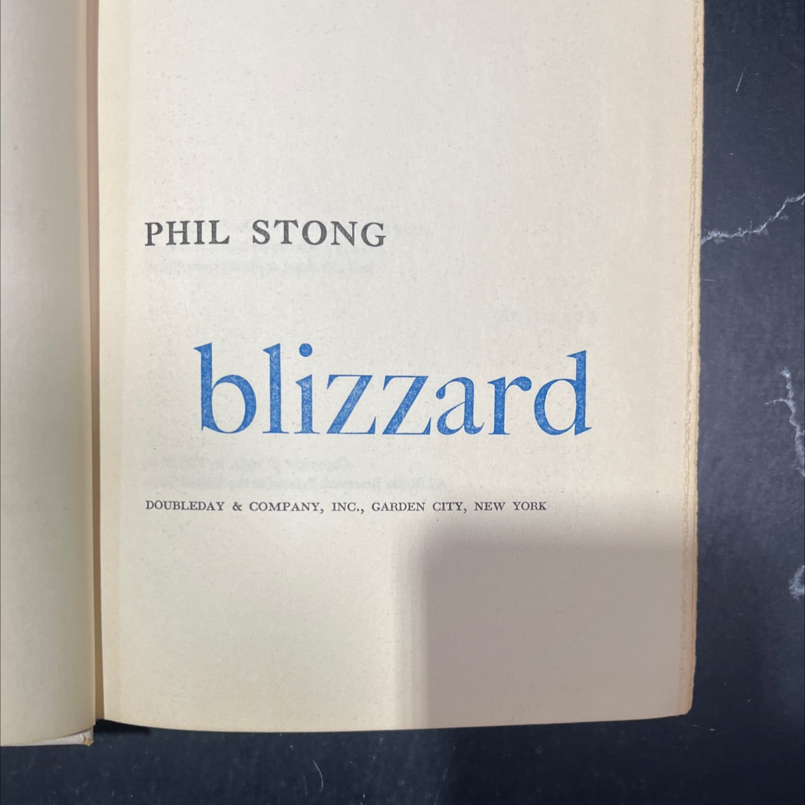 blizzard book, by phil stong, 1955 Hardcover image 2
