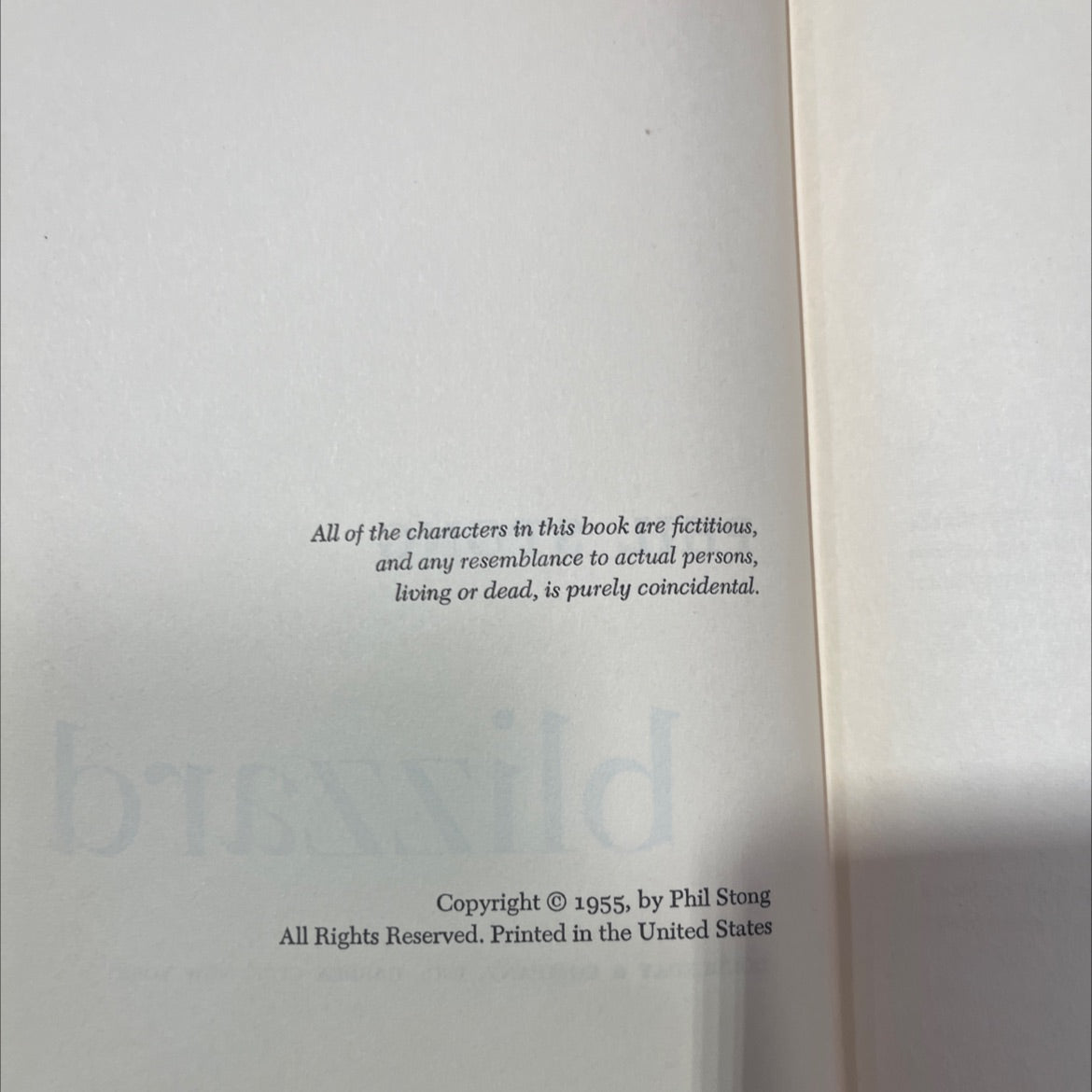 blizzard book, by phil stong, 1955 Hardcover image 3
