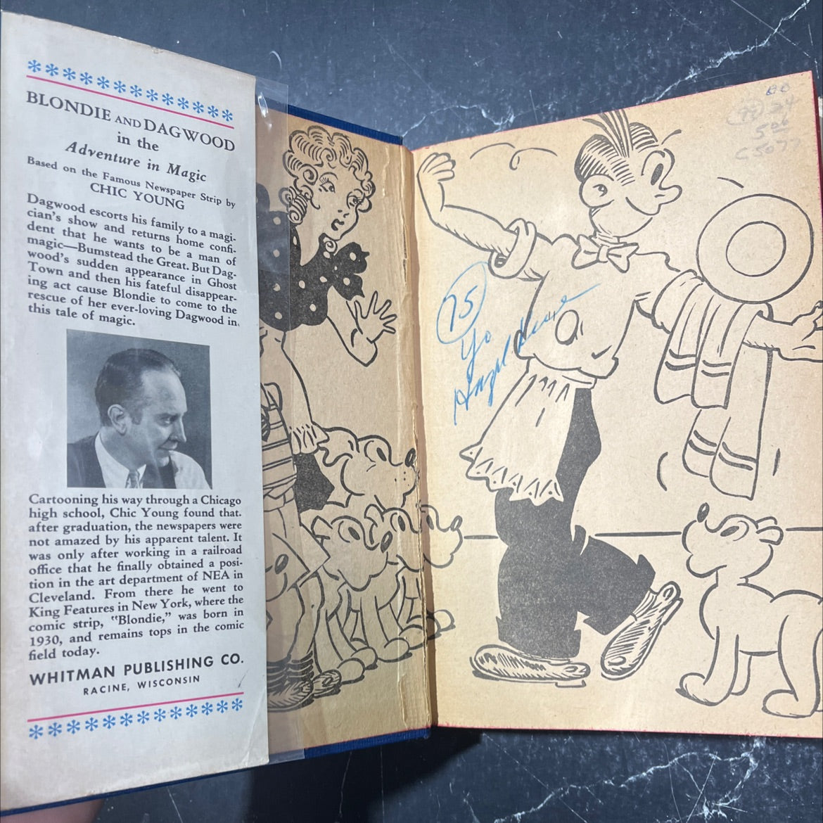 blondie and dagwood's adventure in magic book, by chic young, 1944 Hardcover image 4