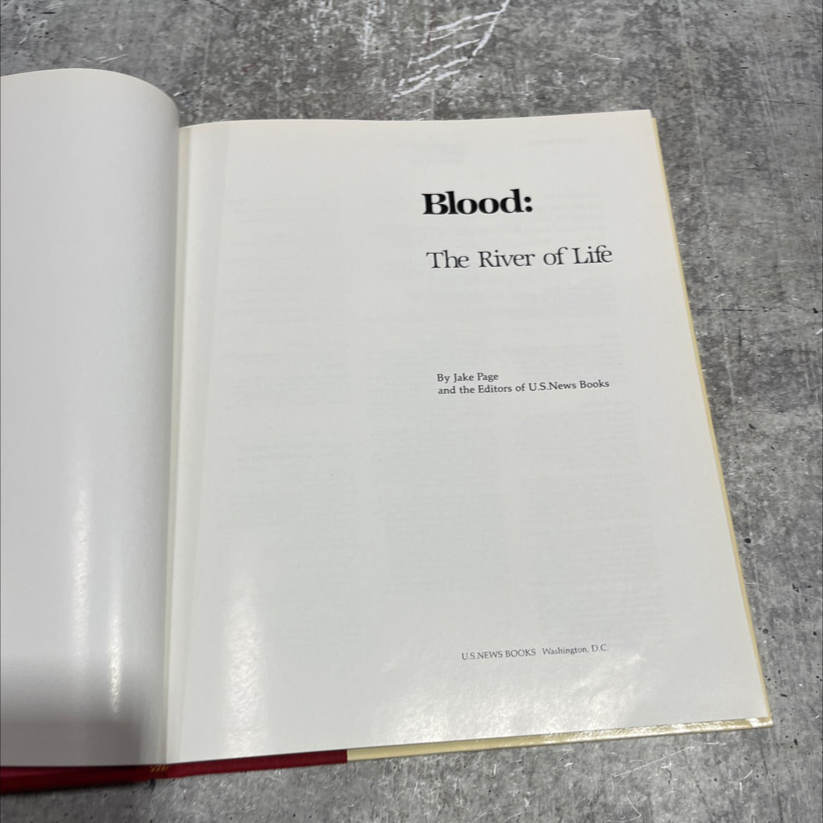 blood: the river of life book, by Jake Page, 1981 Hardcover image 2