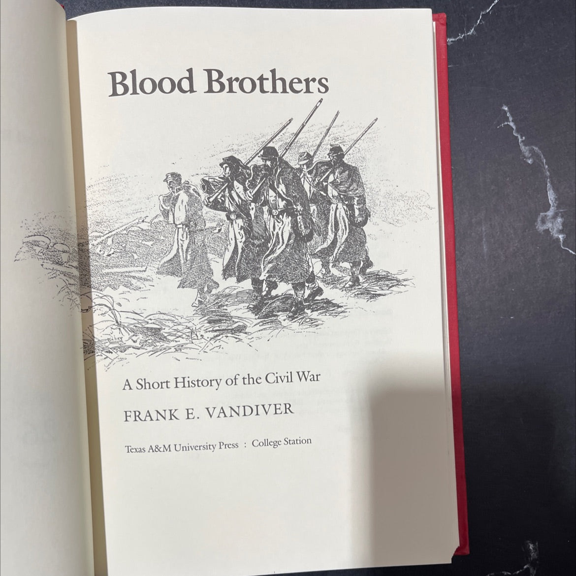 blood brothers a short history of the civil war book, by frank e. vandiver, 1992 Hardcover image 2
