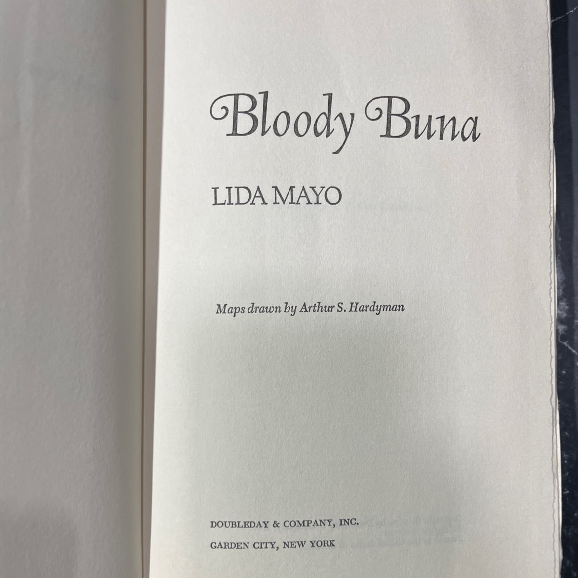 bloody buna book, by lida mayo, 1974 Hardcover image 2