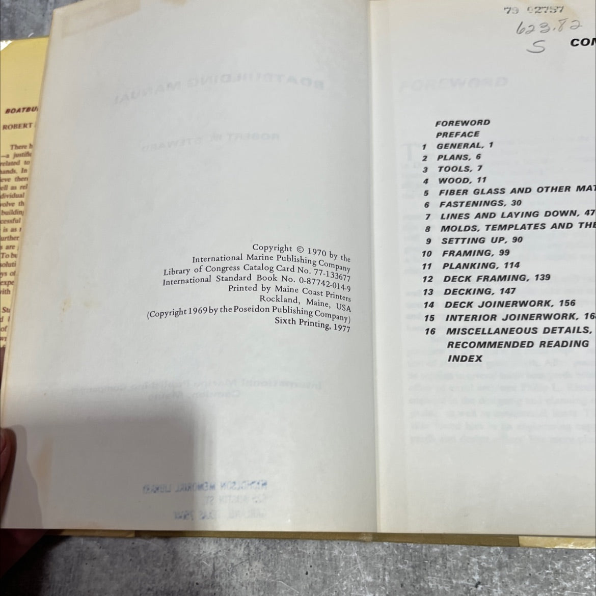 boatbuilding manual book, by robert m. steward, 1970 Hardcover image 3