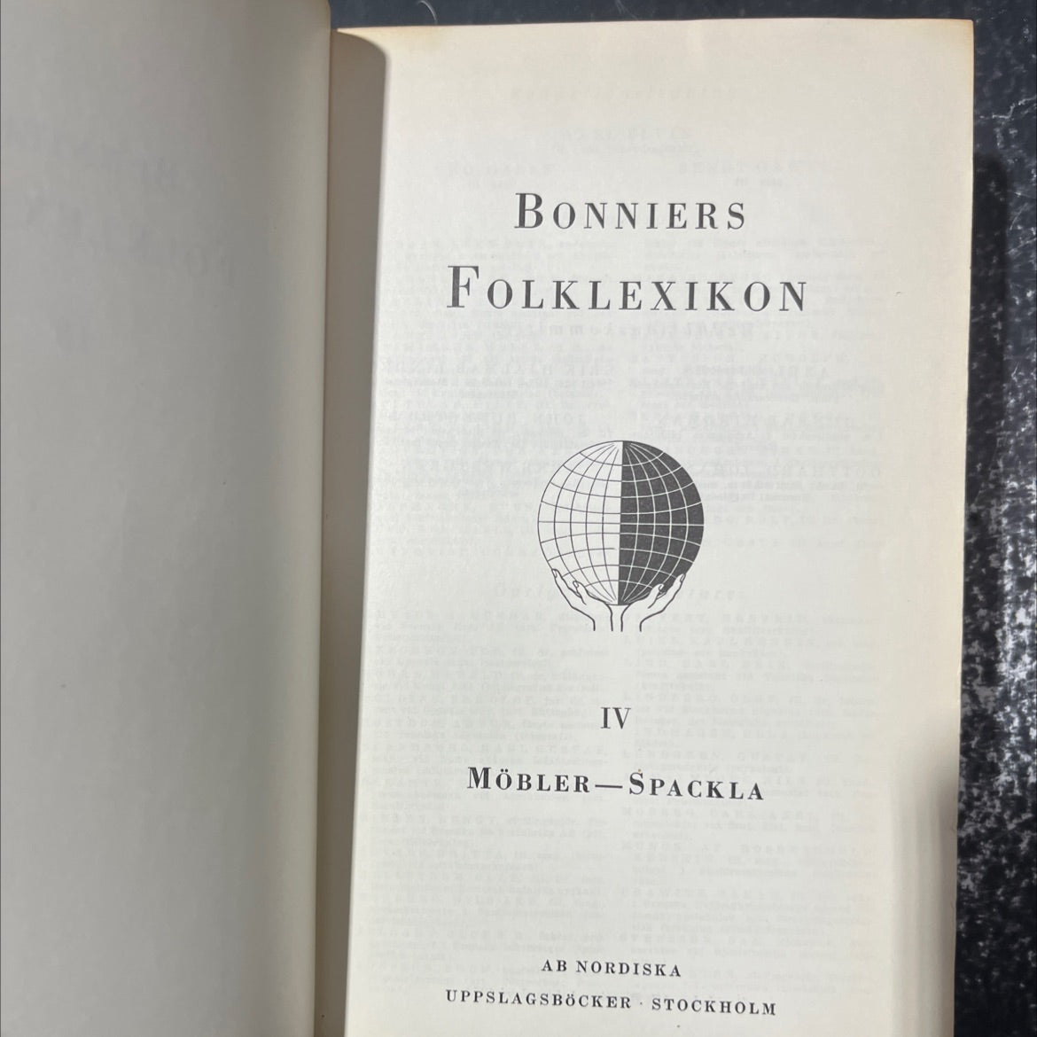 bonniers folklexikon iv book, by unknown, 1953 Leather image 2